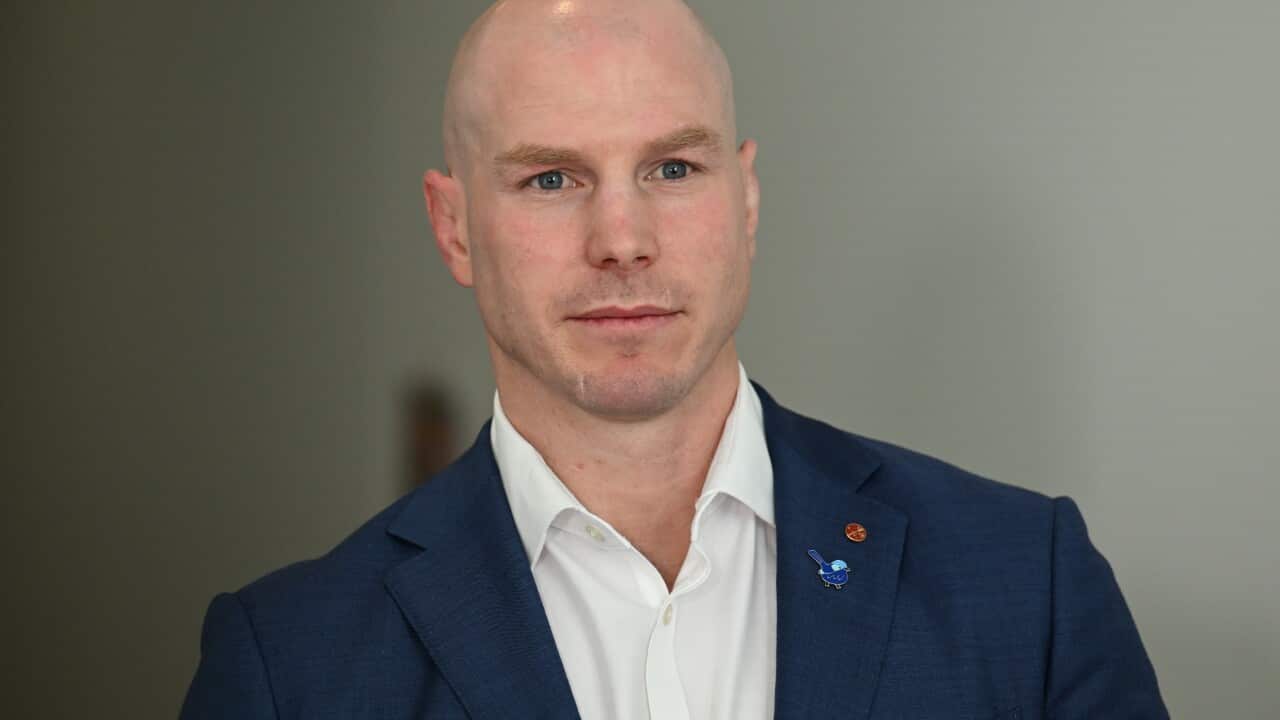 David Pocock standing