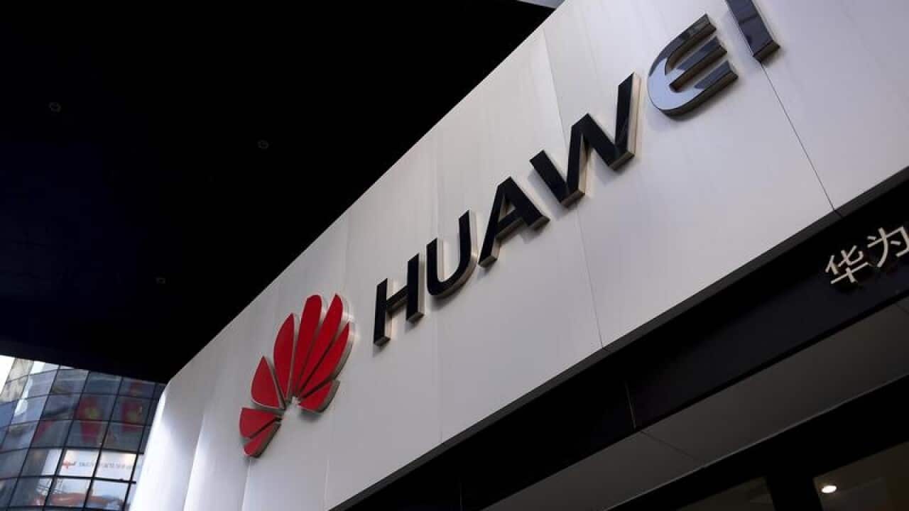 View of a Huawei store in China