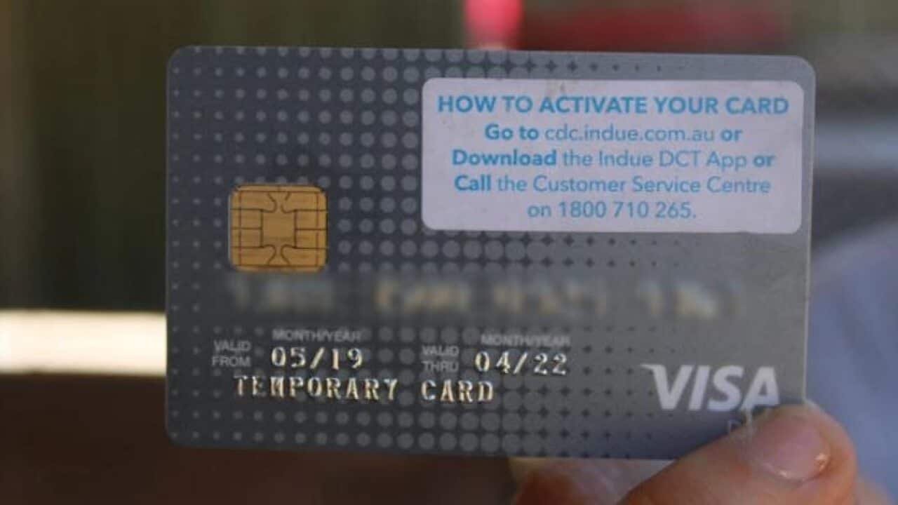 The cashless welfare card.