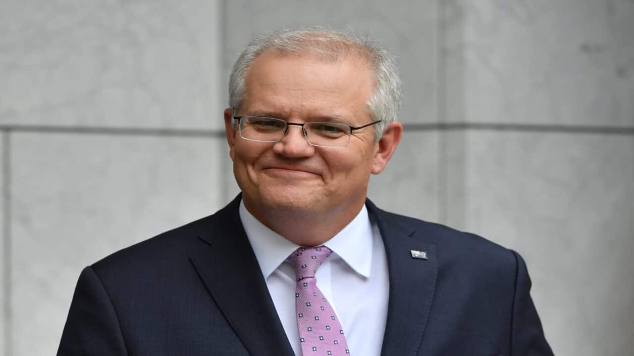 Prime Minister Scott Morrison at a press conference at Parliament House in Canberra, Friday, October 9, 2020. (AAP Image/Mick Tsikas) NO ARCHIVING