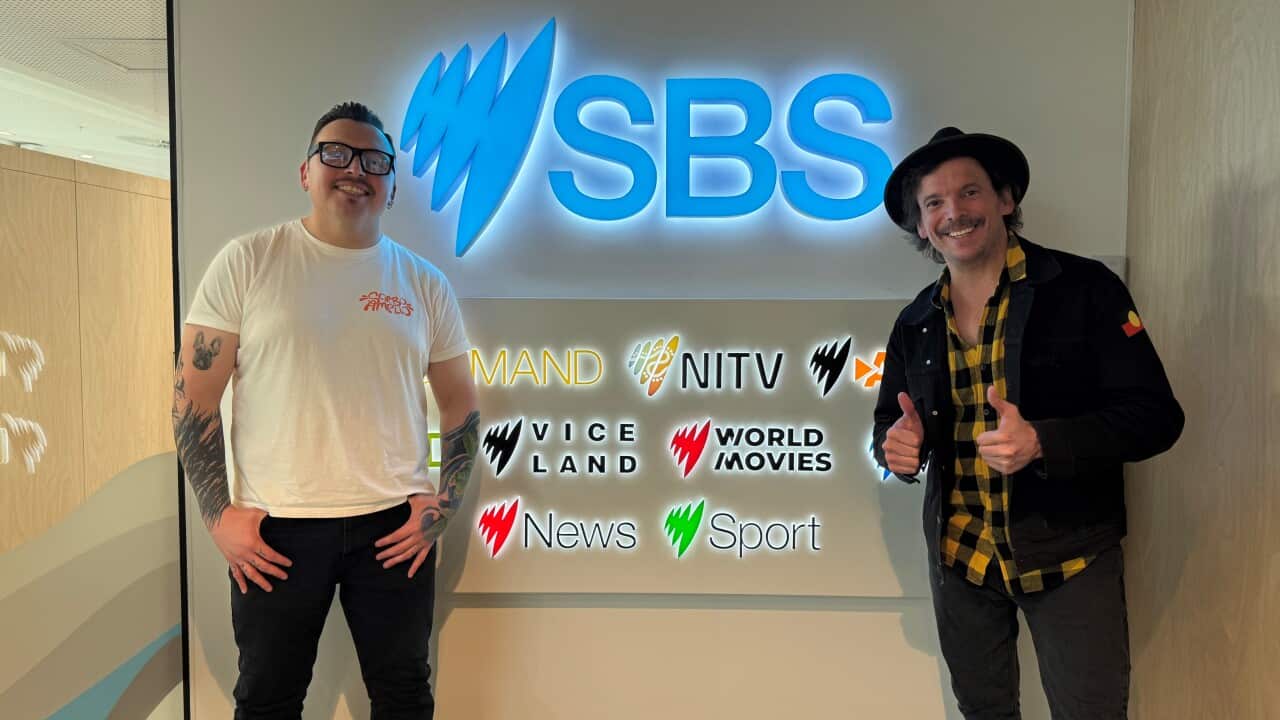 Jorge Leiva, de La Descarga, y Josh Laurie, de Sorbo Amplio.jpg