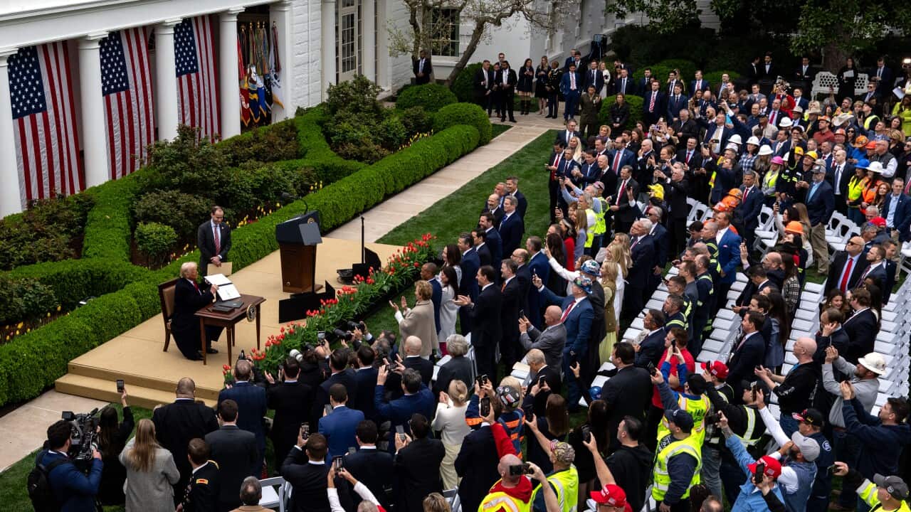 President Trump Announces New Tariffs In Rose Garden Speech