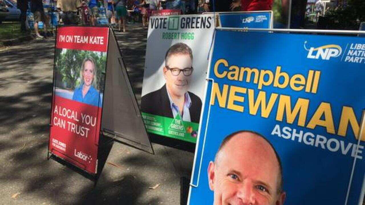Newman casts his vote in Ashgrove