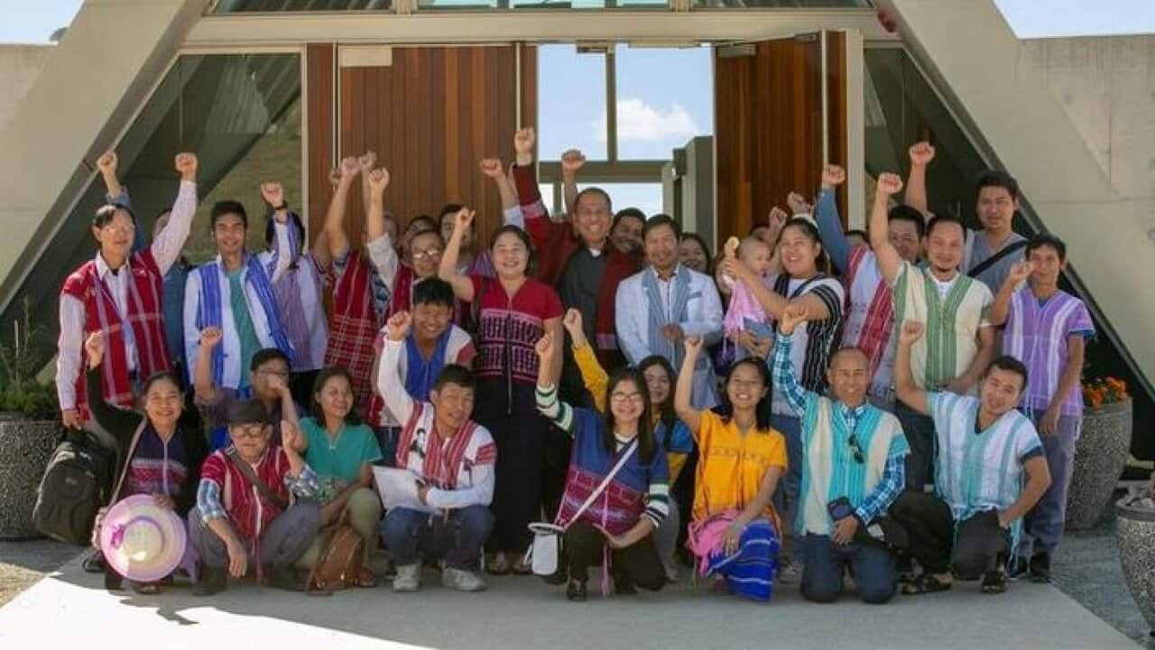 Harmony Community Cleaning members and their supporters