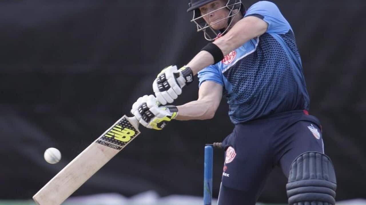 Toronto Nationals' Steve Smith bats.
