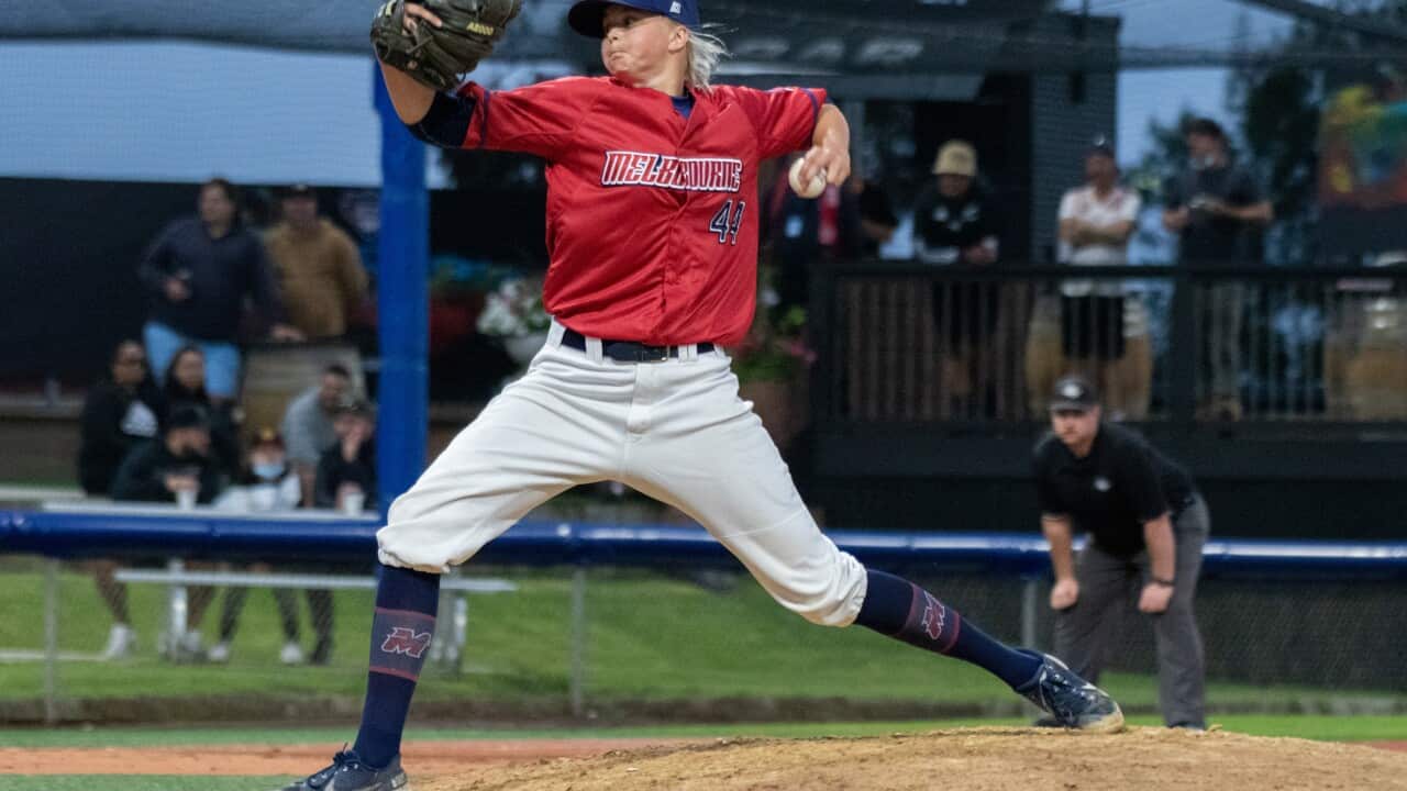 Genevieve Beacom who made her debut for the Melbourne Aces against the Adelaide Giants at Melbourne Ballpark on Saturday 8 January 2022.