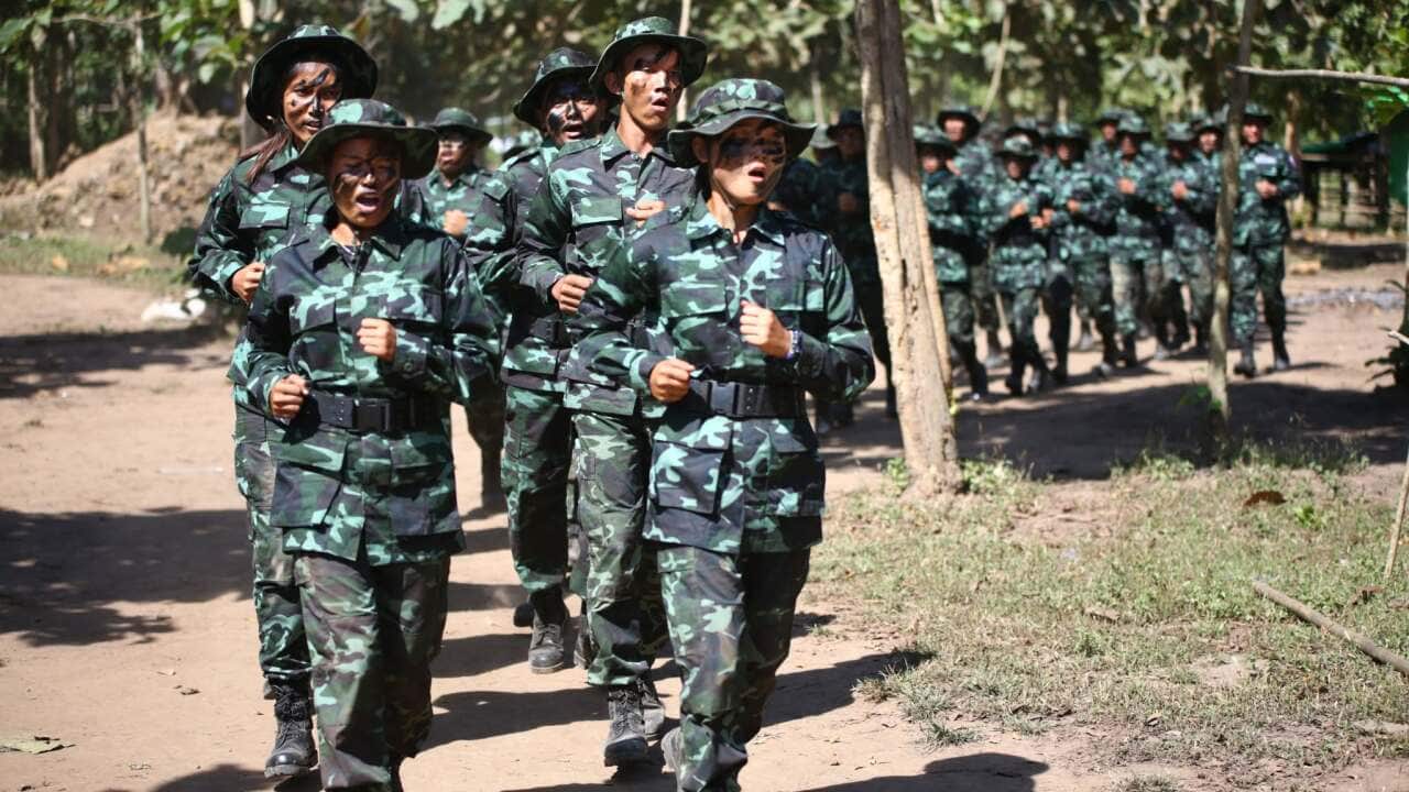 Burmese Women soldiers