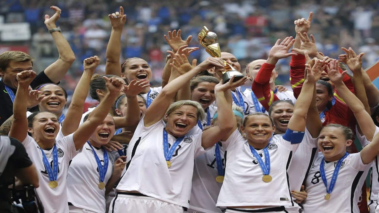 USA Carli Lloyd Becky Sauerbrunn Hope Solo Megan Rapinoe Alex Morgan