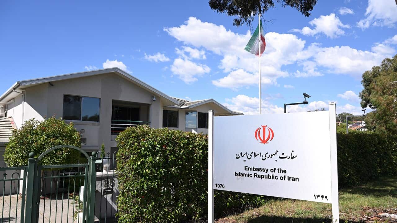 IRANIAN EMBASSY CANBERRA STOCK FILE
