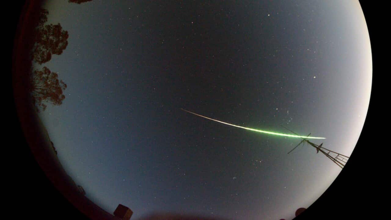 Image of meteorite captured by Curtin University's Desert Fireball Network