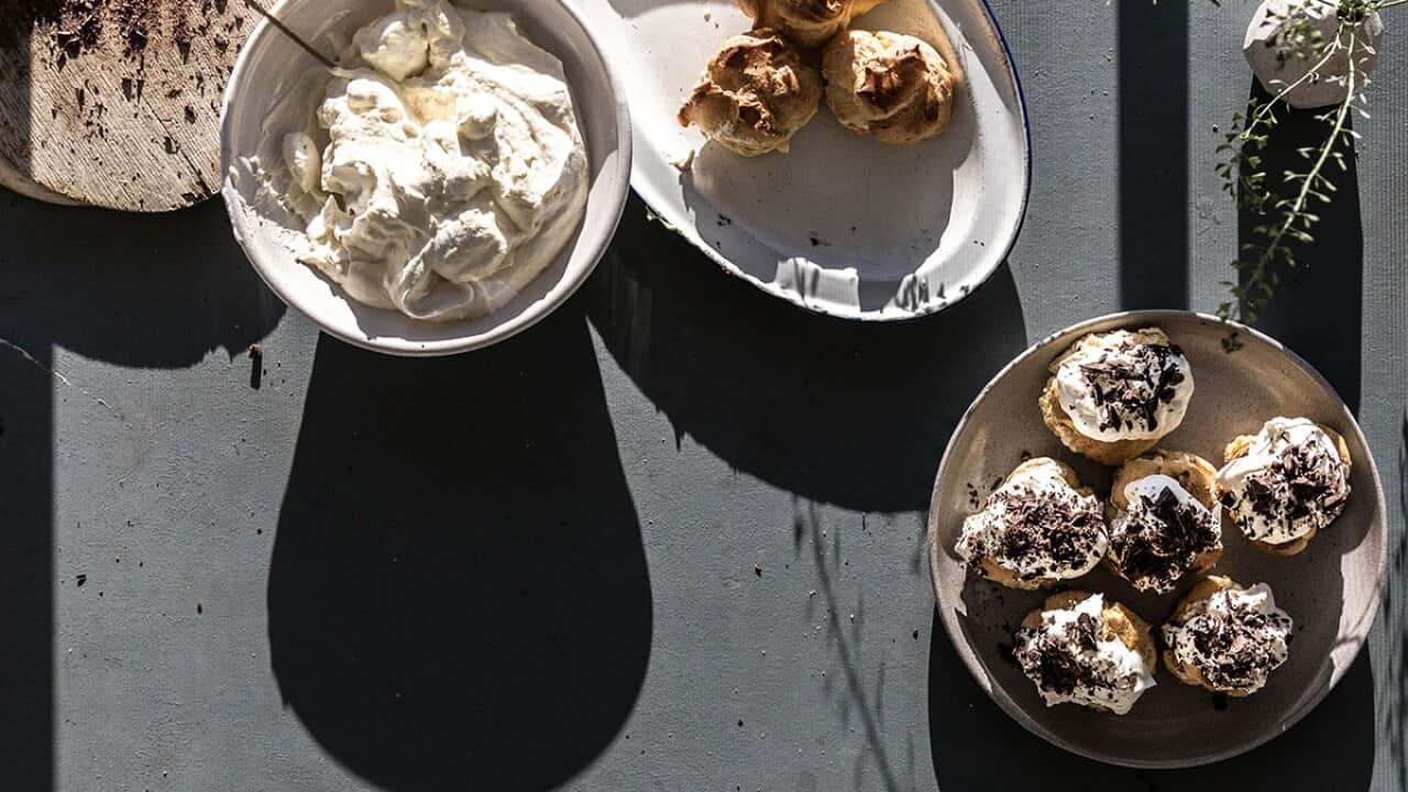 Chestnut cream puffs