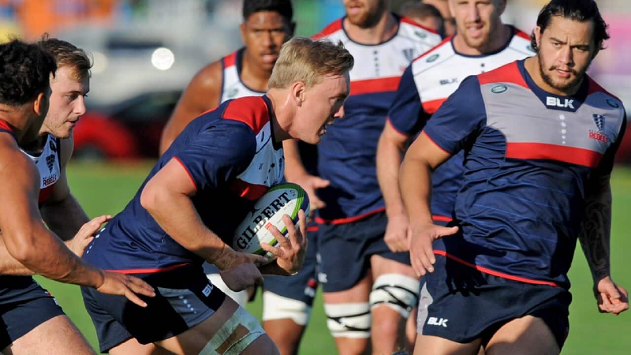 The Rebels captain's run training session