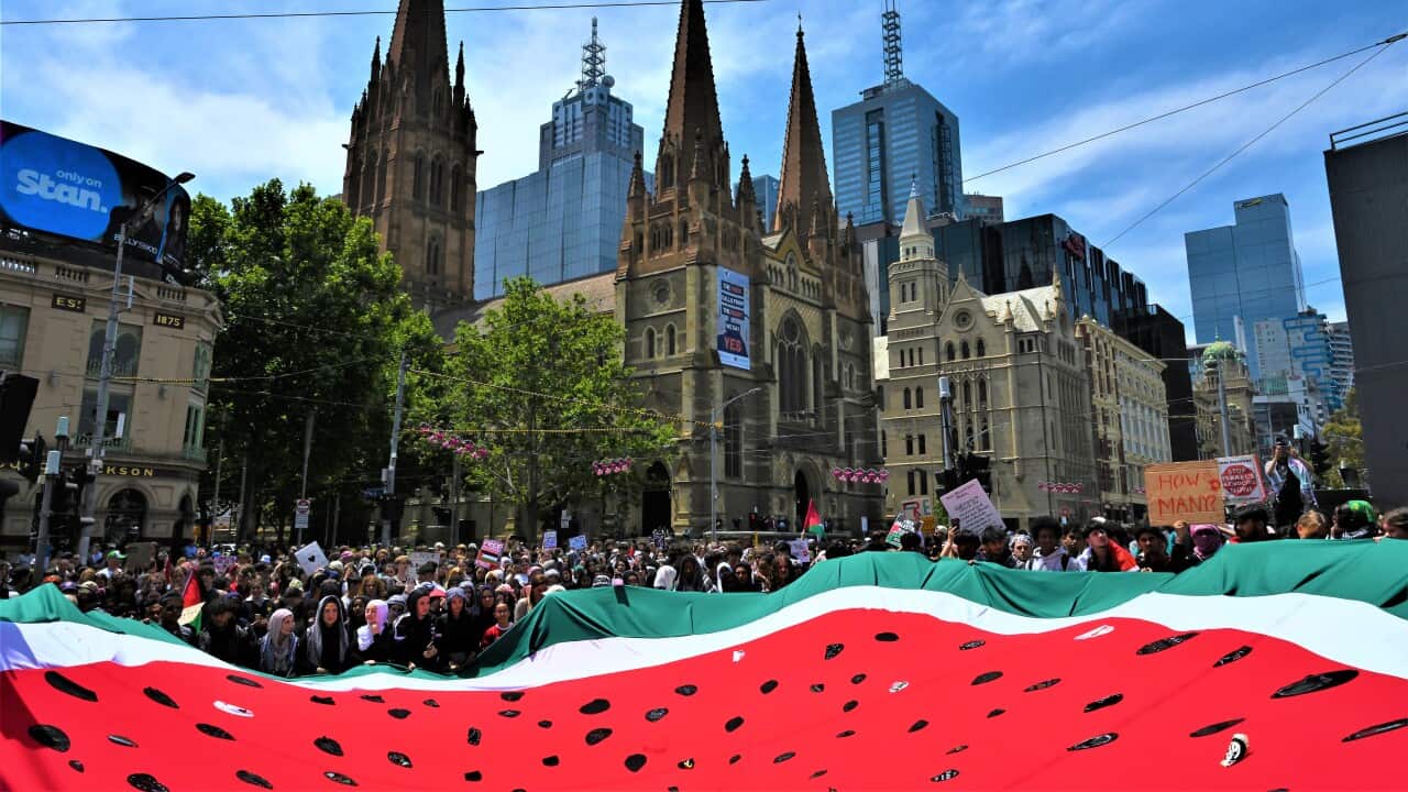 PRO PALESTINE STUDENT RALLY MELBOURNE