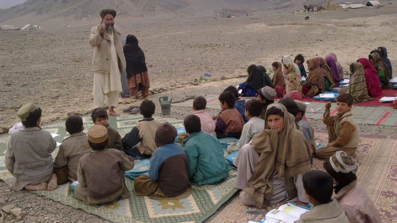 School class in a remote area of Afghanistan