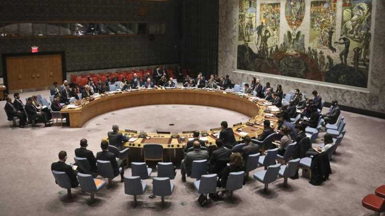 The United Nations Security Council convene a meeting on the humanitarian situation in Yemen, Tuesday Oct. 23, 2018 at U.N. headquarters.