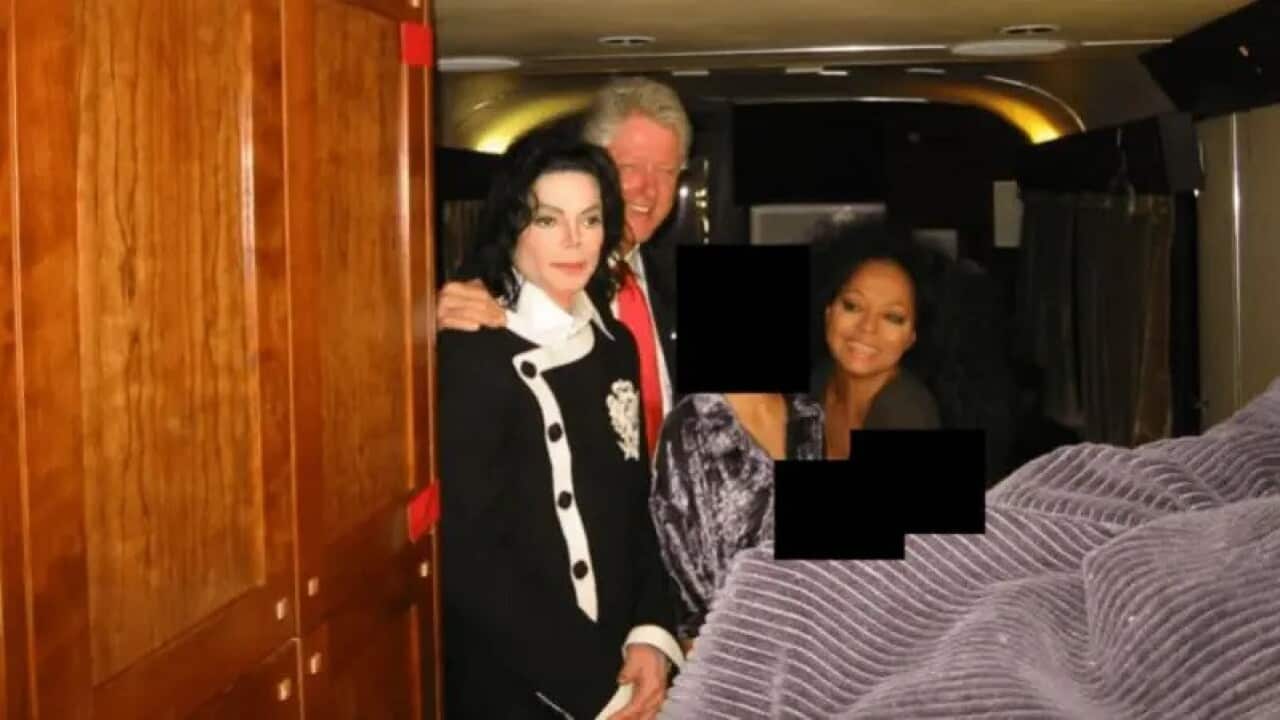 Michael Jackson with Bill Clinton