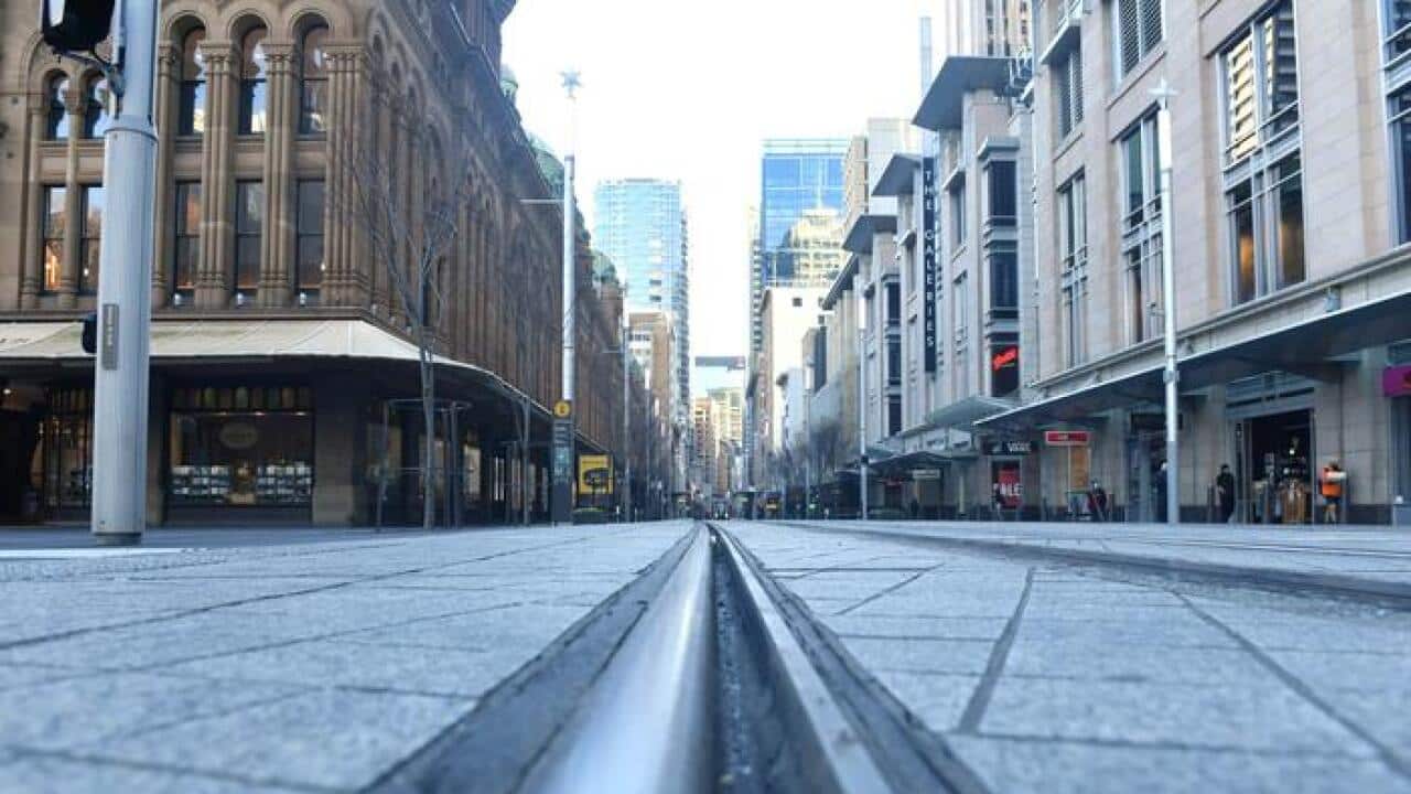 یک کوچه خالی در شهر سیدنی