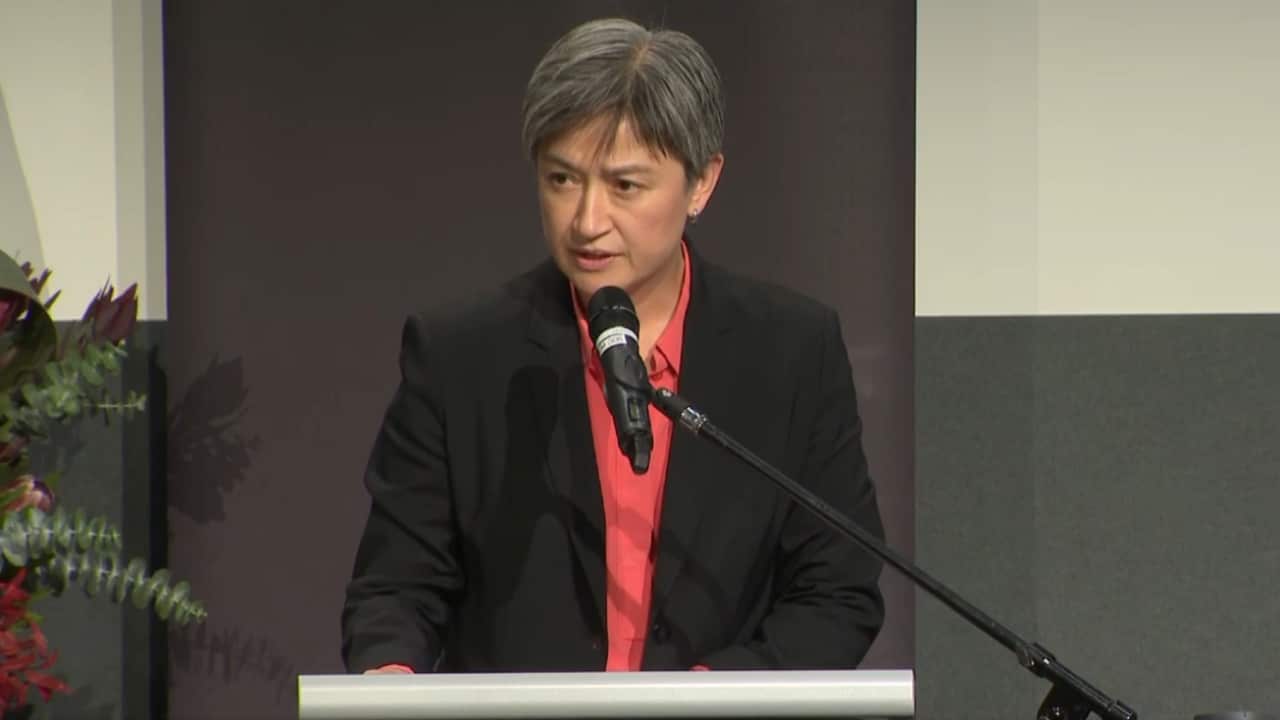 Penny Wong talks on Friday.