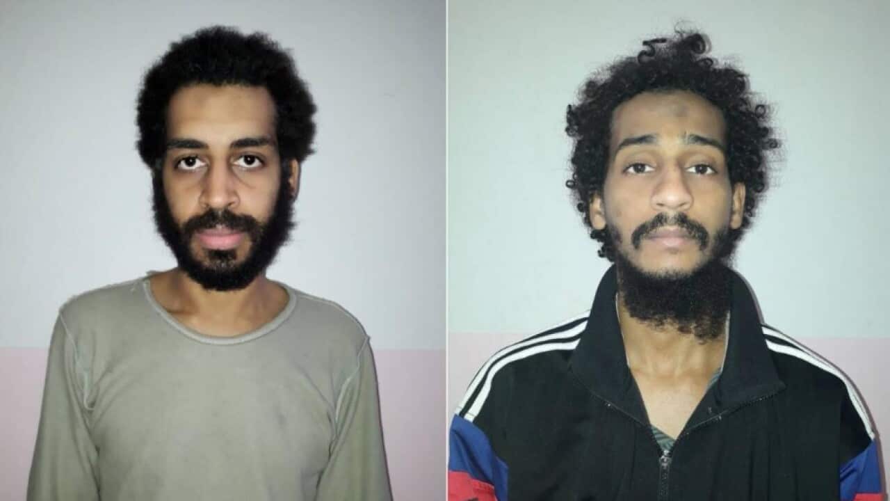 Combo image shows Alexanda Kotey and Shafee Elsheikh, who the Syrian Democratic Forces (SDF) claim are British nationals