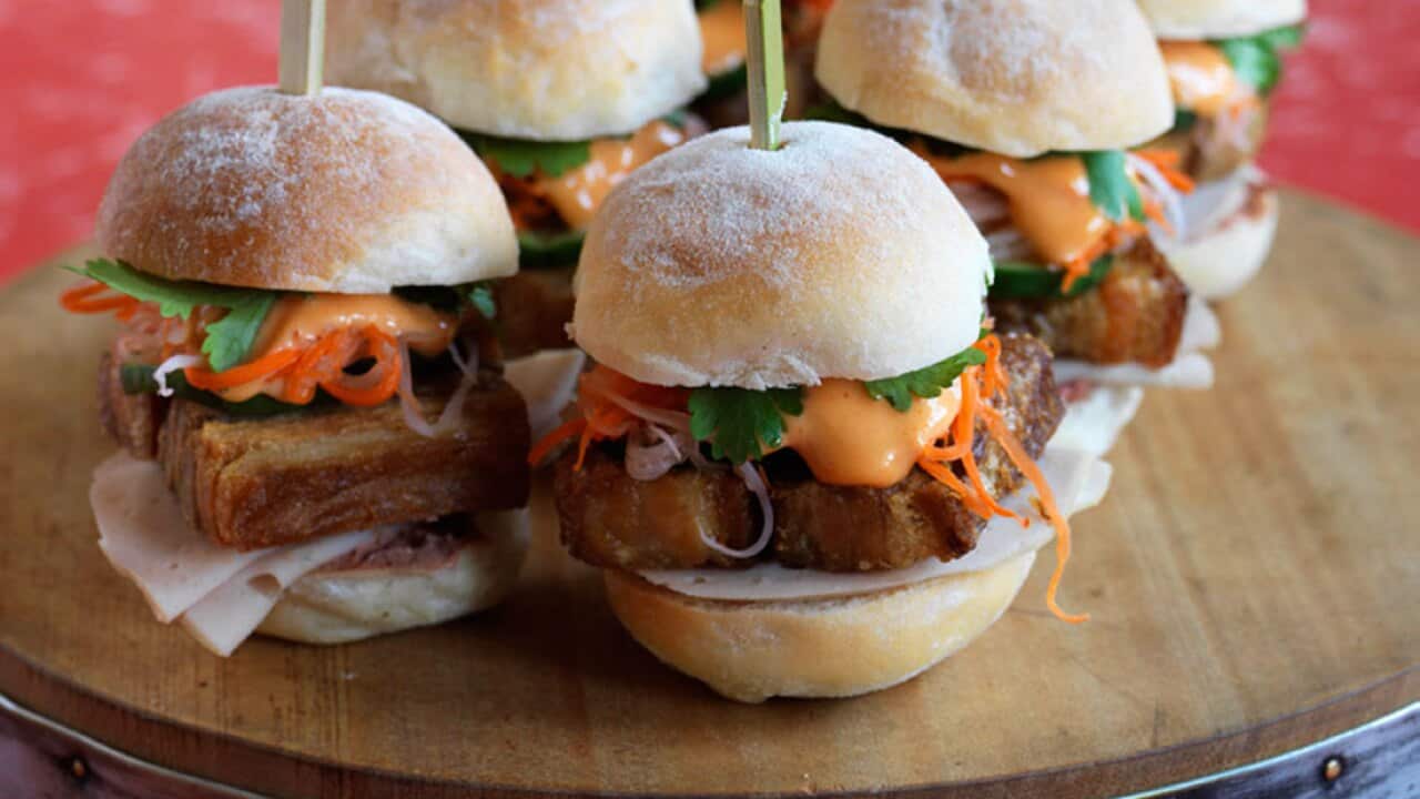 Mini pork banh mi 