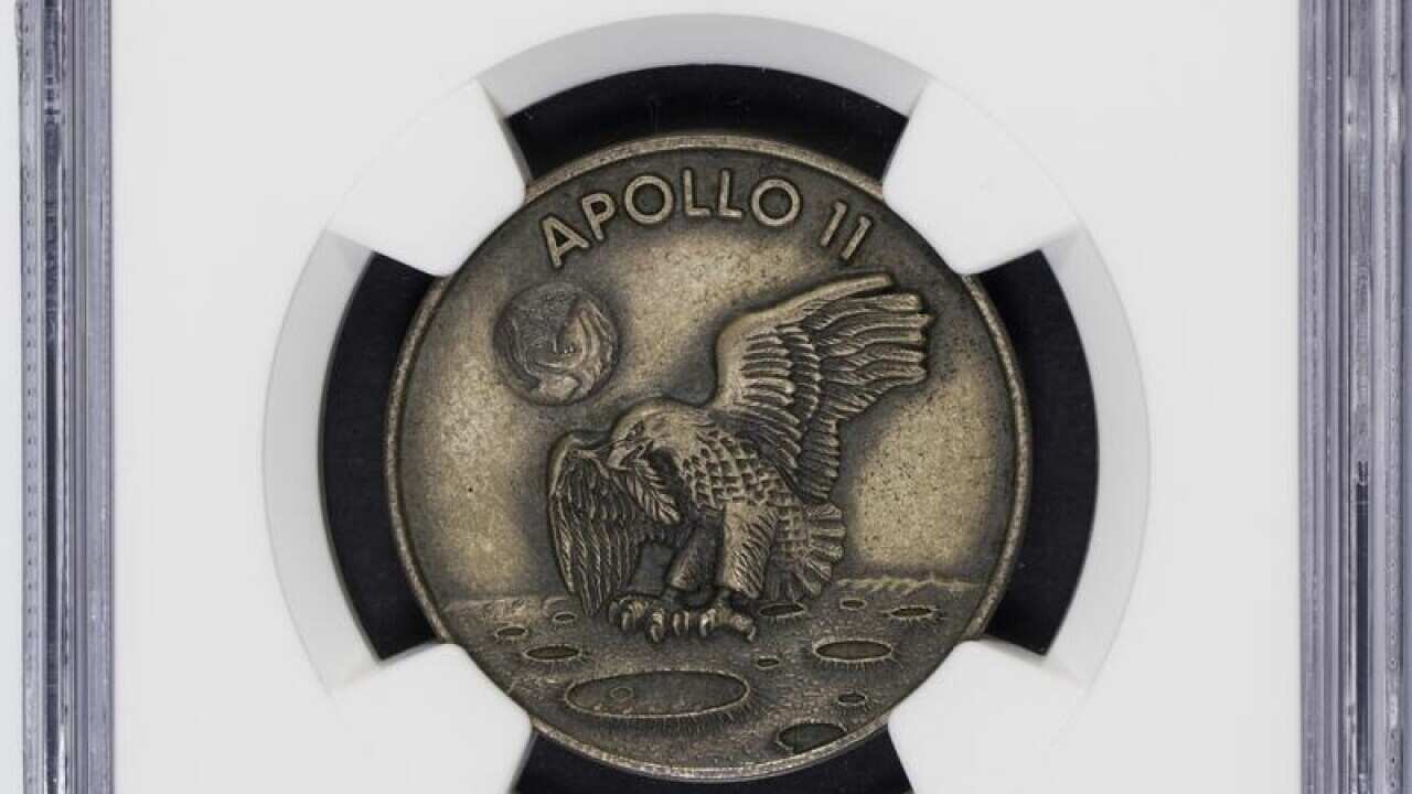 An Apollo 11 Robbins Medallion, owned by Neil Armstrong.