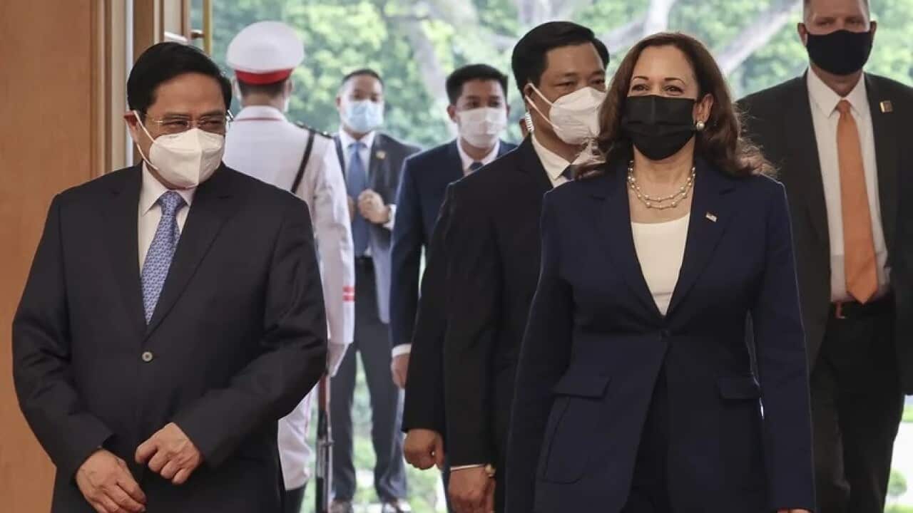 U.S. Vice President Kamala Harris meets Vietnam's Prime Minister Pham Minh Chinh