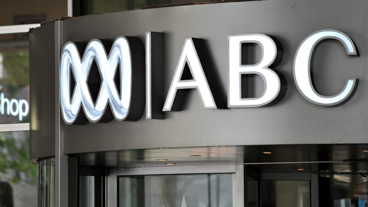 Signage at the ABC (Australian Broadcasting Corporation) offices