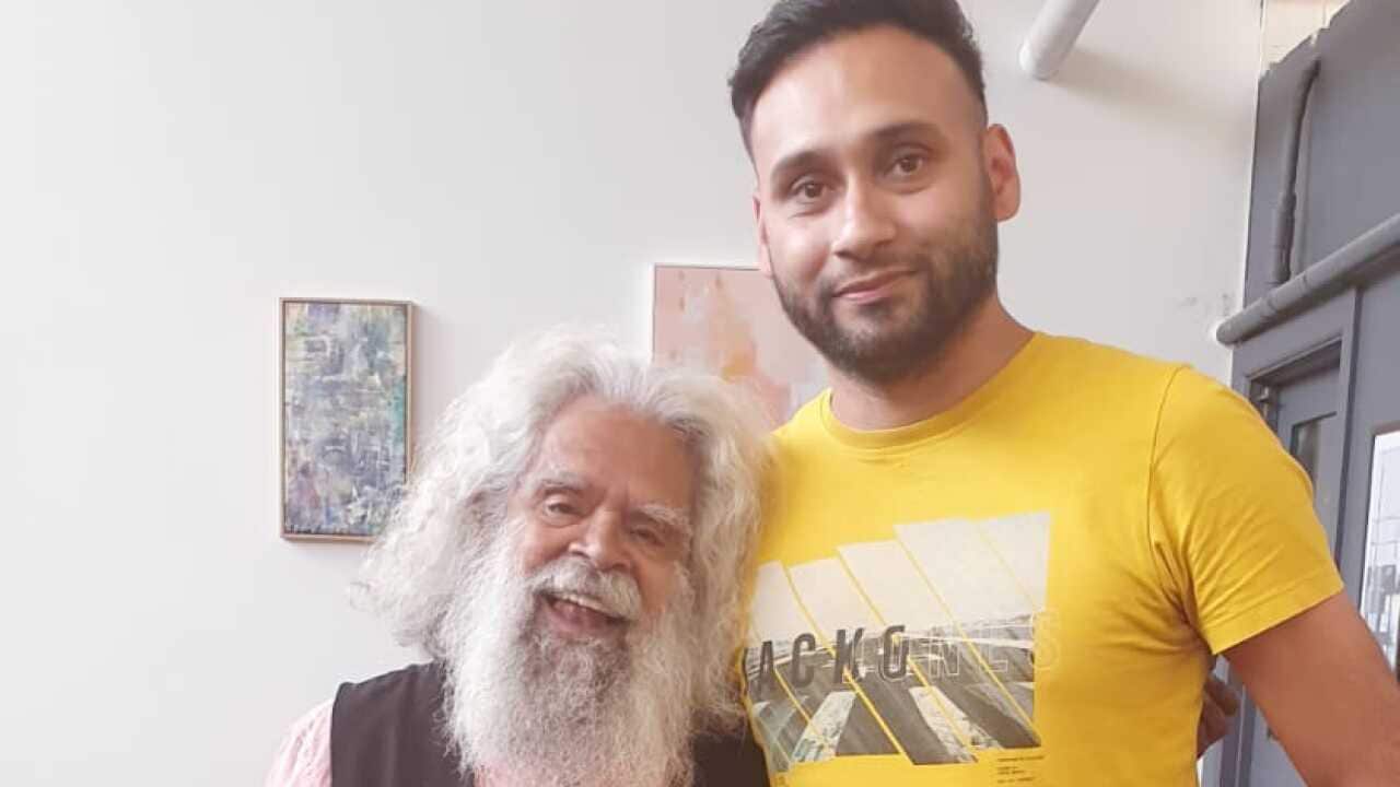 Filmmaker Ron Kahlon with Actor Jack Charles