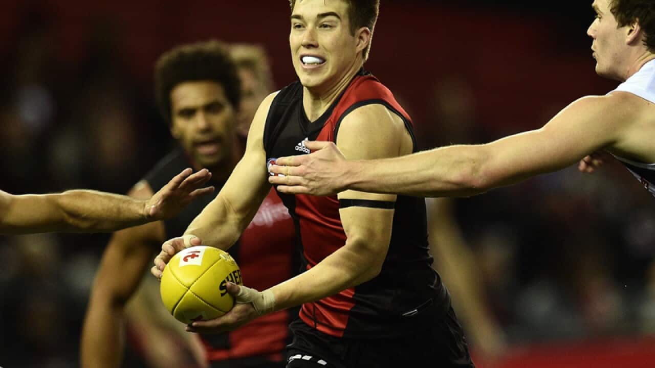 Zach Merrett of the Bombers
