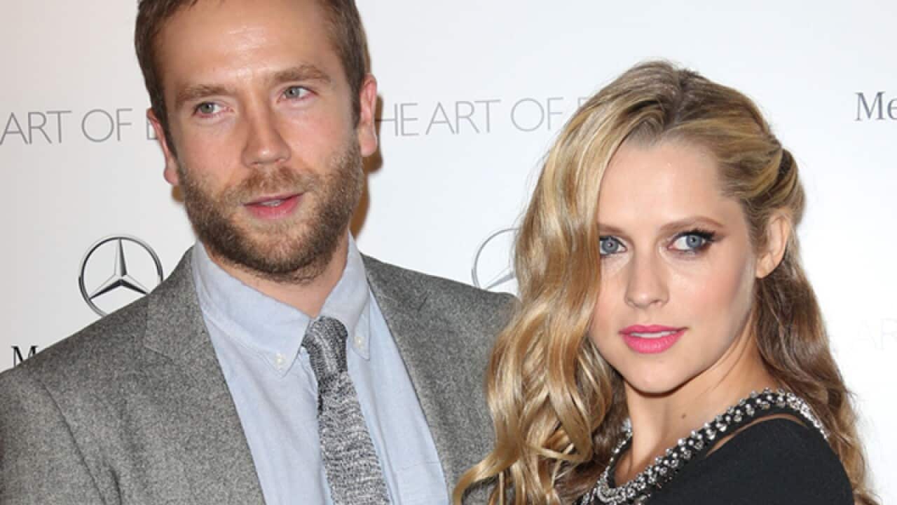 Mark Webber (L) and Teresa Palmer