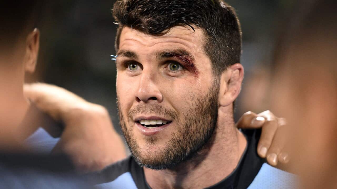 Michael Ennis of the Sharks