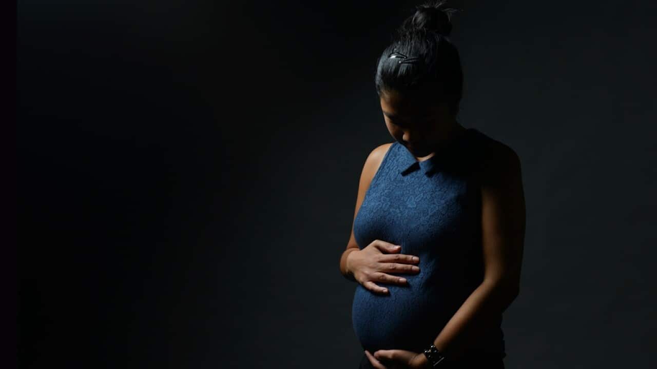 A pregnant woman