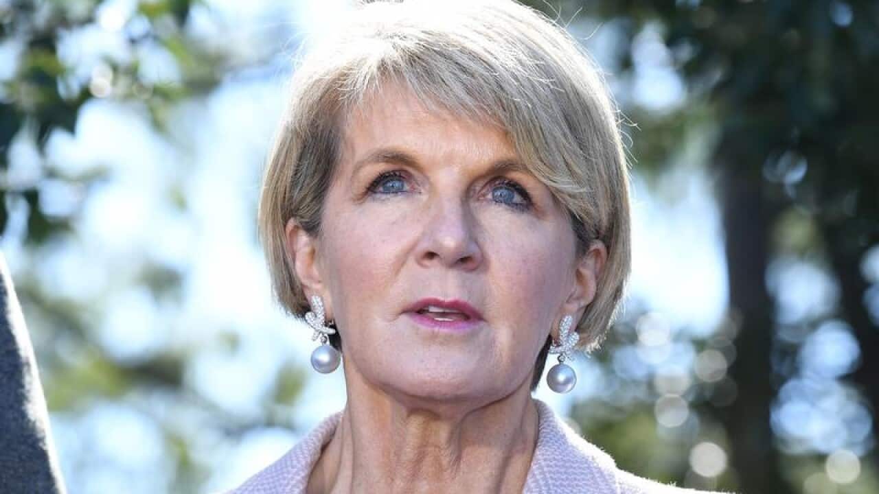 Foreign Affairs minister Julie Bishop.