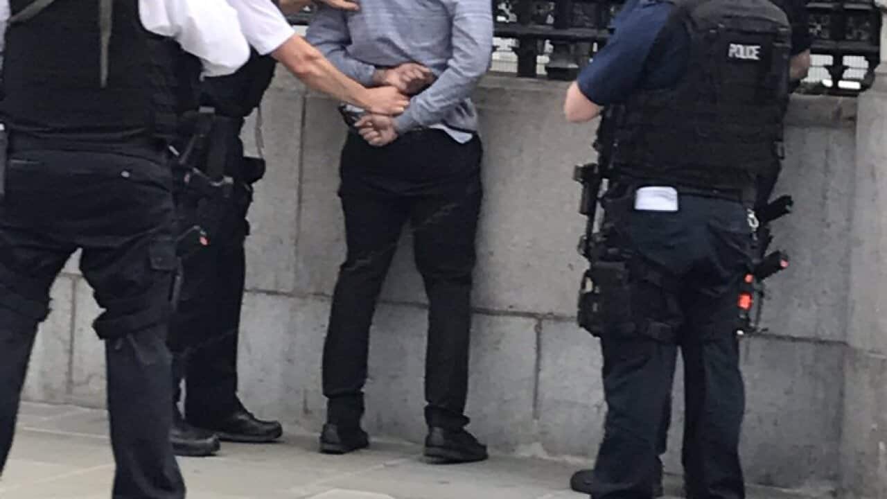Man arrested outside of British parliament 