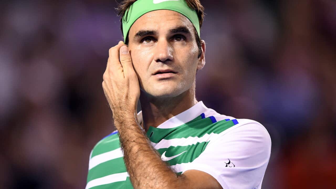 Roger Federer of Switzerland