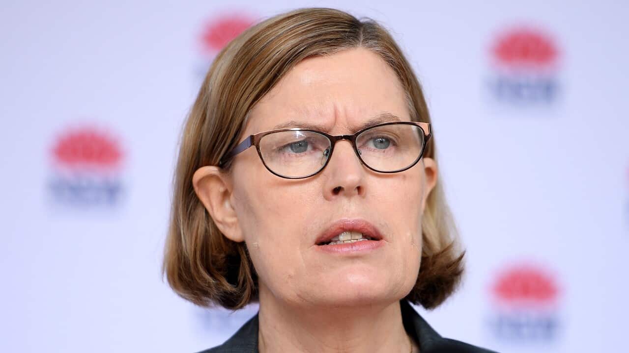 NSW Chief Health Officer Dr Kerry Chant addresses media during a press conference in Sydney, Friday, January 8, 2021. (AAP Image/Dan Himbrechts) NO ARCHIVING