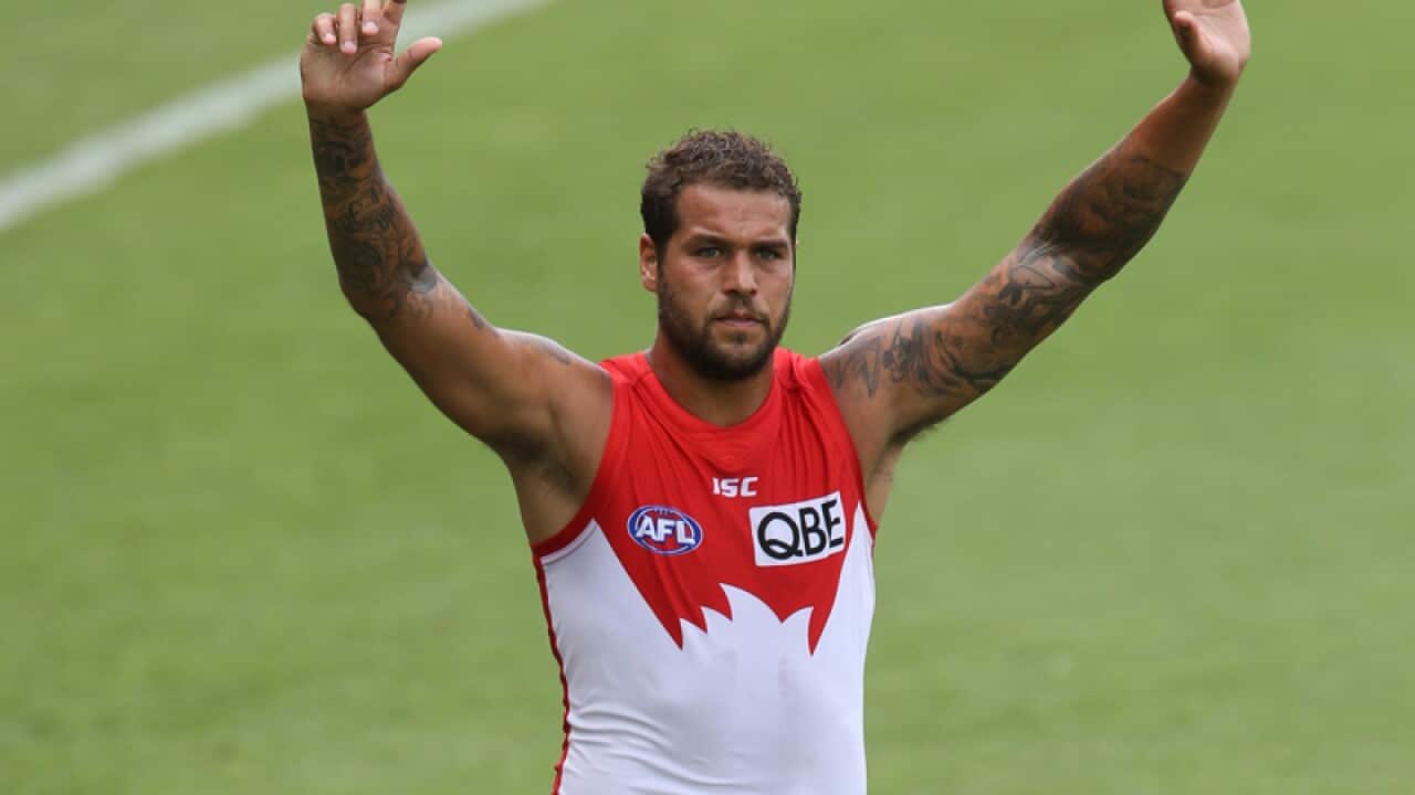 Lance Franklin of the Swans
