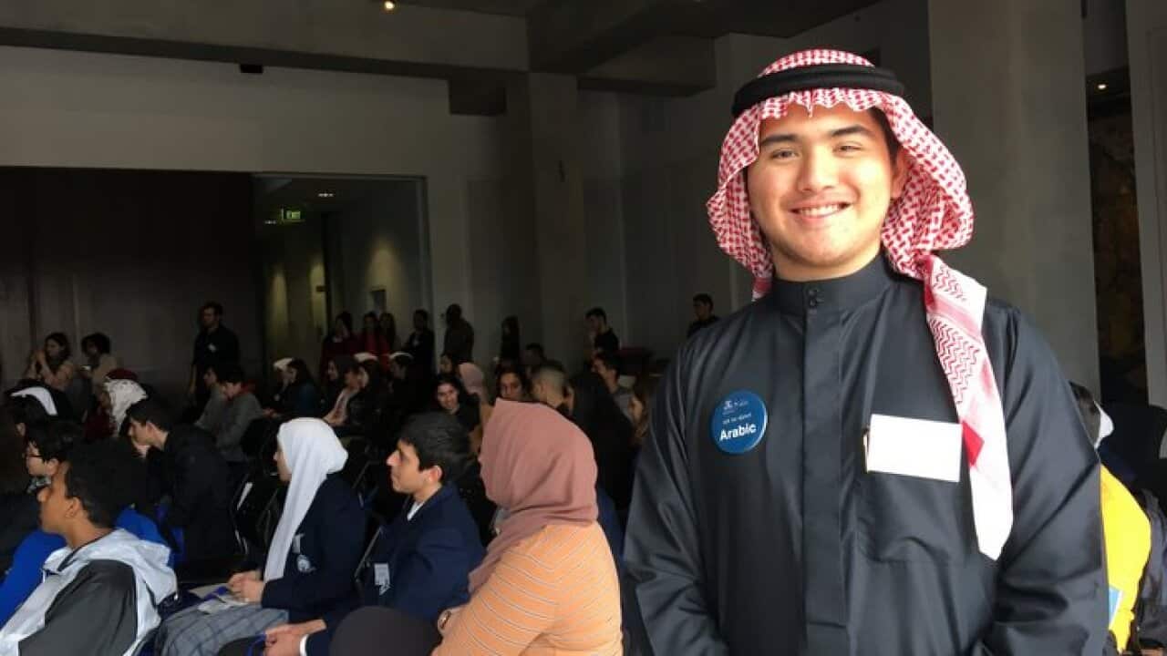 NLC19 Indonesian student studying Arabic