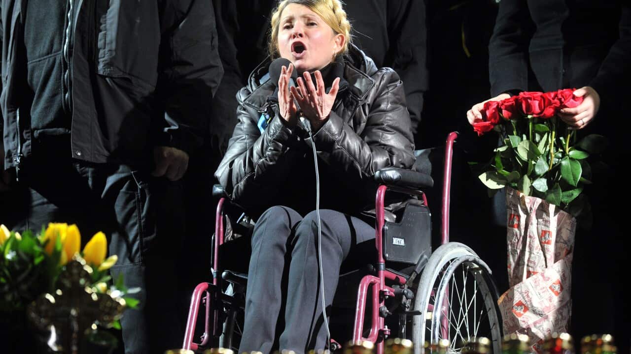 Yulia Tymoshenko at rally
