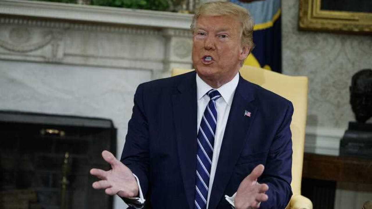 US President Donald Trump at the White House