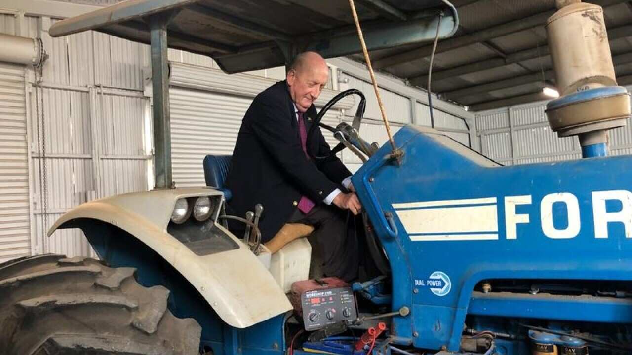 Former Nationals leader Tim Fischer in Lockhart, NSW,