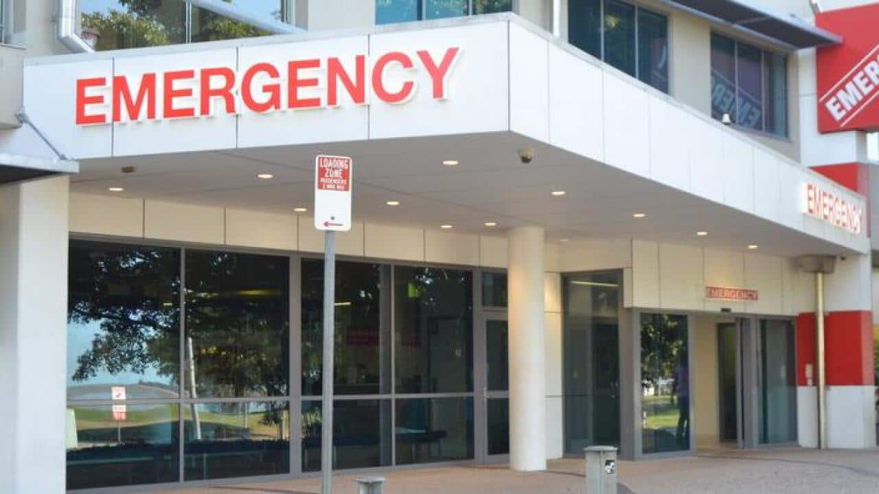 The emergency department entrance of Cairns Hospital (AAP)