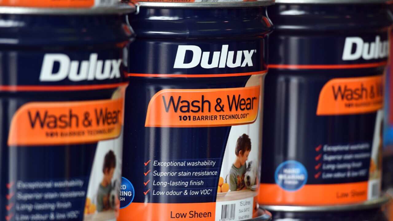 Dulux paint cans