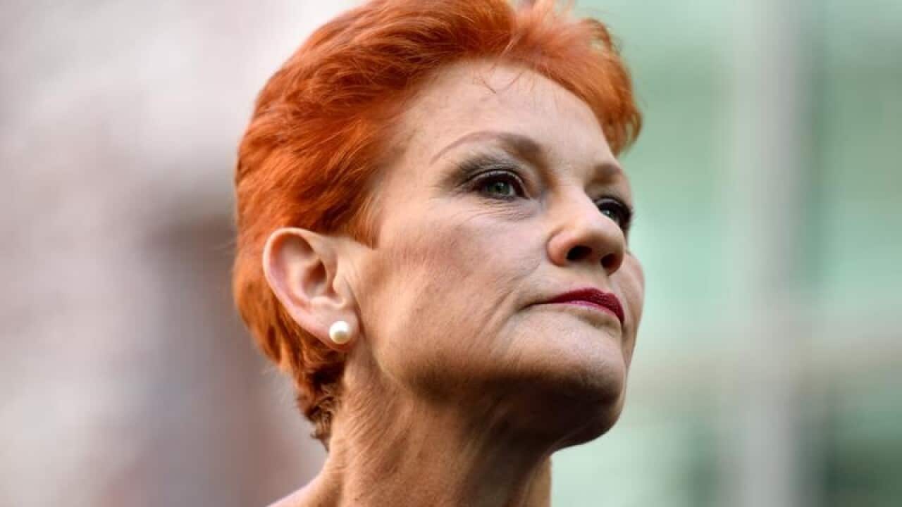 One Nation Leader Pauline Hanson.
