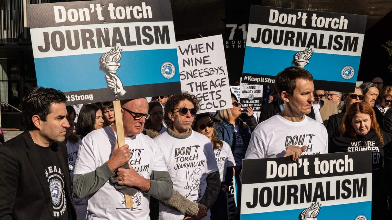 NINE NEWSPAPERS STRIKE MELBOURNE