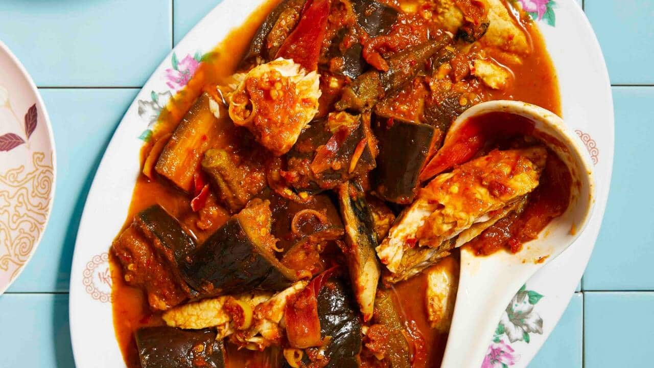 Peranakan asam pedas (Spicy tamarind fish)