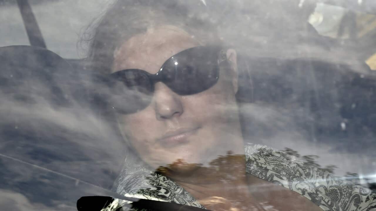 Hazel Passmore arrives home in Adelaide. Friday, Oct. 30, 2015. (AAP Image/David Mariuz)