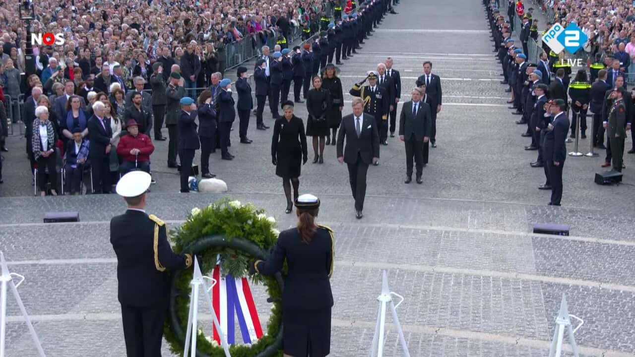 Nationale Dodenherdenking 4 mei Amsterdam de Dam