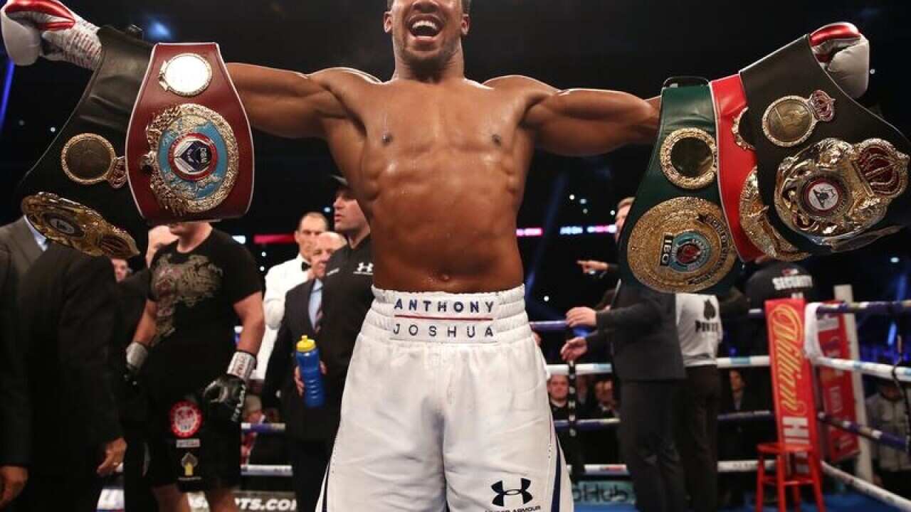 World heavyweight champion Anthony Joshua