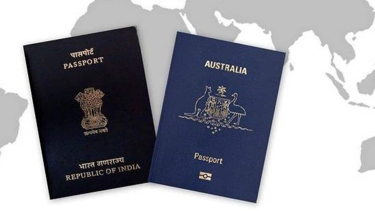 Indian and Australian passports